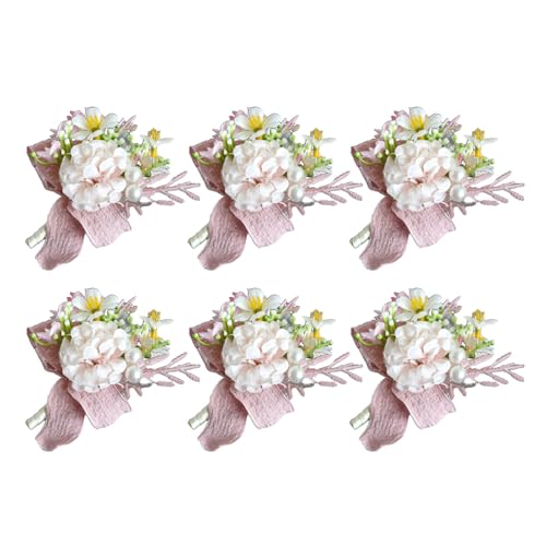 Limtula Kollektion Seide Boutonniere Corsagi Blumen Seide Accessoire für Hochzeit, Brautpaar und Brautjungfern Party von Limtula