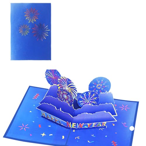 Limtula Kreative 3D Bunte Card Up Karte Für Neujahrsgrüße Und Urlaubskarte Gefaltet 5x7inch von Limtula