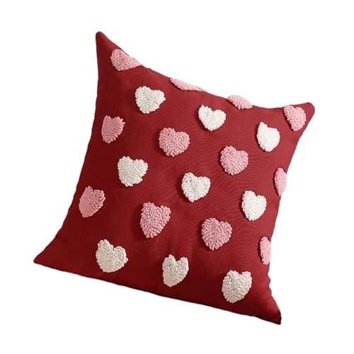 Limtula Love Heart Stickkissen Bedeckt Polyester Baumwollkissen Für Und Bürodekoration von Limtula