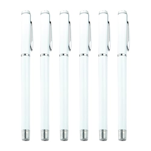 Limtula Metall-Kugelschreiber mit Stift-Clip, Signierstift, Kugelschreiber, Gästeschilder für Büro, schwarze Tinte, 6 Stück Limtula Metall-Kugelschreiber mit Stift-Clip, Signierstift, Kugelschreiber, Gästeschilder für Büro, schwarze Tinte, 6 Stück von Limtula
