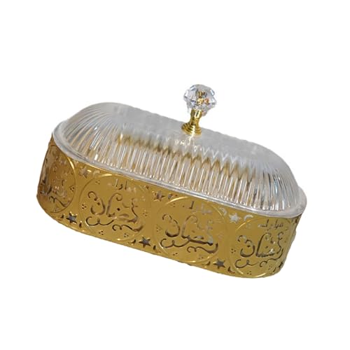 Limtula Mittelöstliches Desserttablett Ramadans Süßigkeiten Servierschale Snacks Aufbewahrungsbox Metallplatte für Festival Tischdekoration Limtula Mittelöstliches Desserttablett Ramadans Süßigkeiten Servierschale Snacks Aufbewahrungsbox Metallplatte für Festival Tischdekoration von Limtula