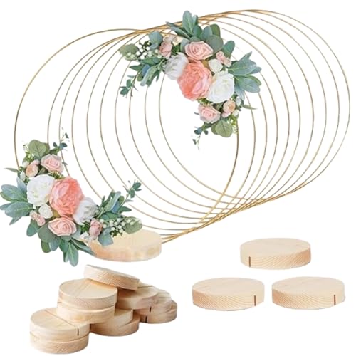 Limtula Mode Runde Mittelstücke Steht Mit Robuster Holzbasis Für Event Tischdekoration Und Elegante Handwerksvorräte Limtula Mode Runde Mittelstücke Steht Mit Robuster Holzbasis Für Event Tischdekoration Und Elegante Handwerksvorräte von Limtula