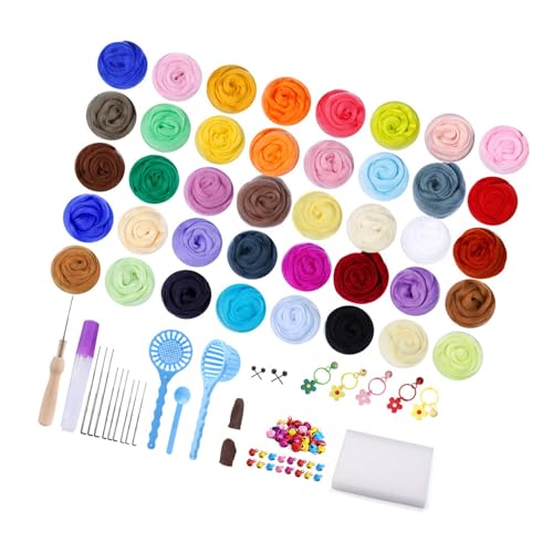 Limtula Nadel Felting Kits Nadel Felting Starter Kits Nadel Set Woll Roving 40 Farben Für Handwerksprojekte Limtula Nadel Felting Kits Nadel Felting Starter Kits Nadel Set Woll Roving 40 Farben Für Handwerksprojekte von Limtula