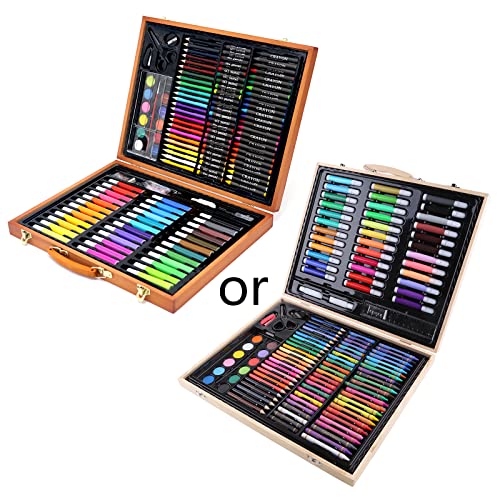 Limtula Packung Mit 150 Kunstset In Holz Für Hülle Mit Ölpastellanschlägen Farben Farbige Stifte Aquarell Kuchen Gouache Farbe Limtula Packung Mit 150 Kunstset In Holz Für Hülle Mit Ölpastellanschlägen Farben Farbige Stifte Aquarell Kuchen Gouache Farbe von Limtula