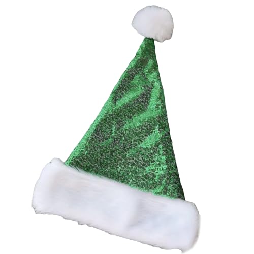 Limtula Pompons Weihnachtsmannmützen für Kinder und Erwachsene, Familientreffen, Pailletten, farbblockierte Weihnachtsmannmützen, Festival-Requisiten, Kopfbedeckung Limtula Pompons Weihnachtsmannmützen für Kinder und Erwachsene, Familientreffen, Pailletten, farbblockierte Weihnachtsmannmützen, Festival-Requisiten, Kopfbedeckung von Limtula