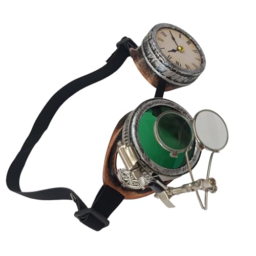 Limtula Retro Steampunks Brille mit Uhr Halloween Dekorative Brille Steampunks Brille für Cosplay Enthusiasten Limtula Retro Steampunks Brille mit Uhr Halloween Dekorative Brille Steampunks Brille für Cosplay Enthusiasten von Limtula