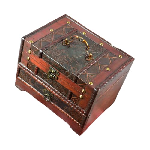 Limtula Schmuckschatulle aus Holz mit großer Kapazität und Schublade, Aufbewahrungsbox für Damen, Accessoires, Ringe/Ohrringe/Halskettenhalter Limtula Schmuckschatulle aus Holz mit großer Kapazität und Schublade, Aufbewahrungsbox für Damen, Accessoires, Ringe/Ohrringe/Halskettenhalter von Limtula