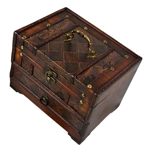 Limtula Schmuckschatulle aus Holz mit großer Kapazität und Schublade, Aufbewahrungsbox für Damen, Accessoires, Ringe/Ohrringe/Halskettenhalter Limtula Schmuckschatulle aus Holz mit großer Kapazität und Schublade, Aufbewahrungsbox für Damen, Accessoires, Ringe/Ohrringe/Halskettenhalter von Limtula
