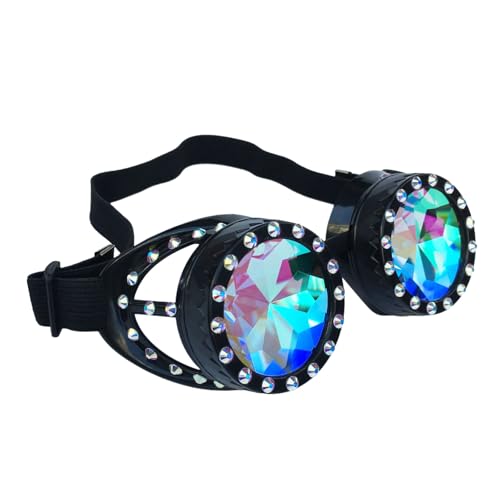 Limtula Sterevunk Kaleidoskope Brille Brille Psychedelik Raves Brille Prismen Brille Halloween Cosplay Festival Zubehör Limtula Sterevunk Kaleidoskope Brille Brille Psychedelik Raves Brille Prismen Brille Halloween Cosplay Festival Zubehör von Limtula