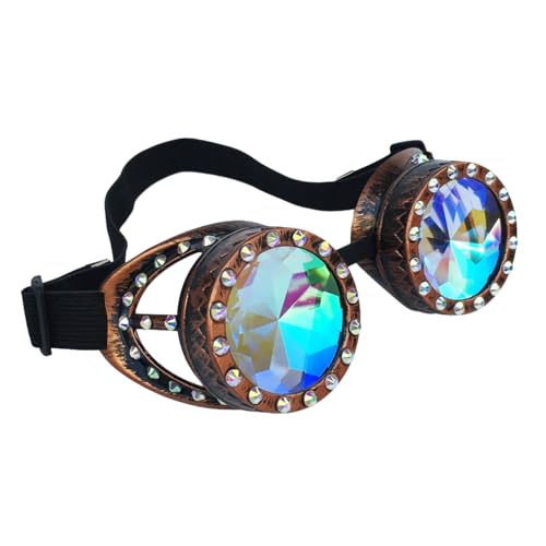 Limtula Sterevunk Kaleidoskope Brille Brille Psychedelik Raves Brille Prismen Brille Halloween Cosplay Festival Zubehör Limtula Sterevunk Kaleidoskope Brille Brille Psychedelik Raves Brille Prismen Brille Halloween Cosplay Festival Zubehör von Limtula