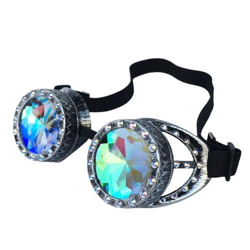Limtula Sterevunk Kaleidoskopes Brillenbrillen Psychedelics Raves Brillen Prismen Brillen Halloween Cosplay Festival Accessoires Limtula Sterevunk Kaleidoskopes Brillenbrillen Psychedelics Raves Brillen Prismen Brillen Halloween Cosplay Festival Accessoires von Limtula