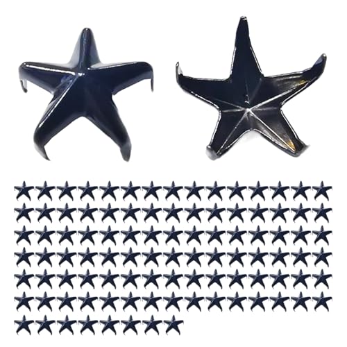 Limtula Sternnieten aus Metall, 100 Stück/Set, 10 mm/15 mm, modische Sternnieten, Punk-Nieten für Taschen, Hüte, Dekorationen Limtula Sternnieten aus Metall, 100 Stück/Set, 10 mm/15 mm, modische Sternnieten, Punk-Nieten für Taschen, Hüte, Dekorationen von Limtula