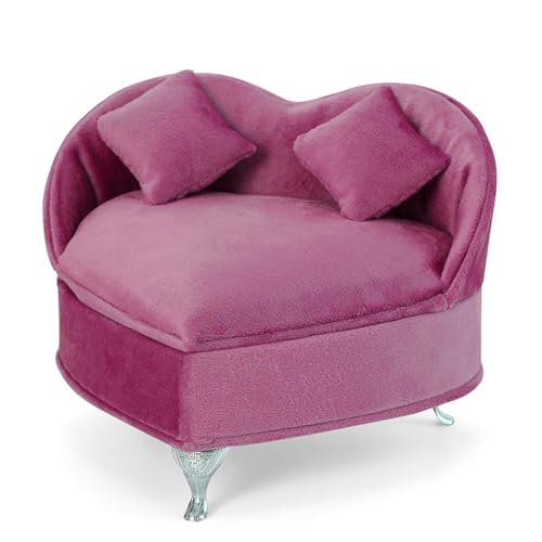Limtula Süße Schmuckschatulle in Sofa-Form, schön für Etui, Modeschmuck, Aufbewahrung, Vitrine, Organizer für Ohrringe, Halsketten, Anhänger Limtula Süße Schmuckschatulle in Sofa-Form, schön für Etui, Modeschmuck, Aufbewahrung, Vitrine, Organizer für Ohrringe, Halsketten, Anhänger von Limtula
