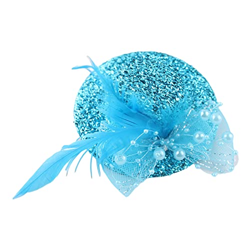 Limtula Teeparty-Fascinator für Mädchen, Fascinator, Derby, Pillbox, Hut, Cocktail, Feder, Blume, Netzstoff für Mädchen Limtula Teeparty-Fascinator für Mädchen, Fascinator, Derby, Pillbox, Hut, Cocktail, Feder, Blume, Netzstoff für Mädchen von Limtula