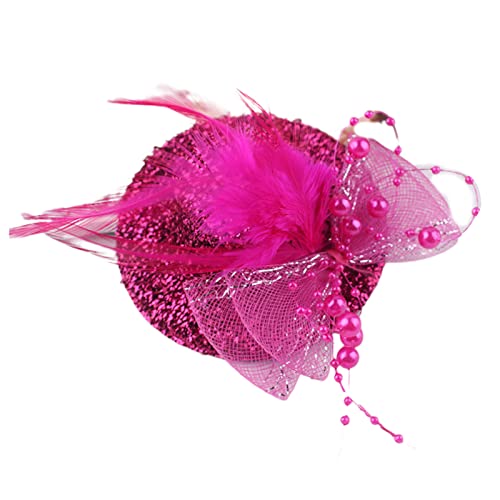 Limtula Teeparty-Fascinator für Mädchen, Fascinator, Derby, Pillbox, Hut, Cocktail, Feder, Blume, Netzstoff für Mädchen Limtula Teeparty-Fascinator für Mädchen, Fascinator, Derby, Pillbox, Hut, Cocktail, Feder, Blume, Netzstoff für Mädchen von Limtula
