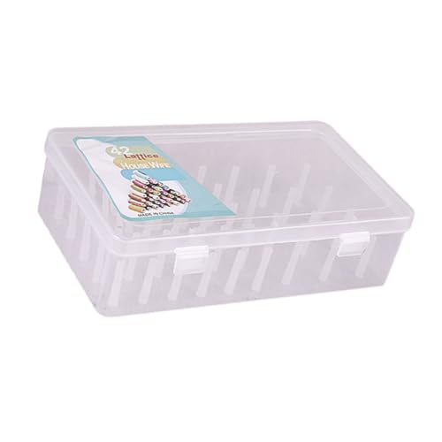 Limtula Transparente Garnspulenbox, 42 Spulen, Aufbewahrungsbox, Garnspulen-Aufbewahrungsbox, Nähgarn, Organizer, Behälter, Nähzubehör Limtula Transparente Garnspulenbox, 42 Spulen, Aufbewahrungsbox, Garnspulen-Aufbewahrungsbox, Nähgarn, Organizer, Behälter, Nähzubehör von Limtula