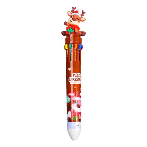 Limtula Weihnachts-Kugelschreiber, 10 Farben, mehrfarbiger Stift für Weihnachtsstrumpffüller, Weihnachtsgeschenke, Partyzubehör Limtula Weihnachts-Kugelschreiber, 10 Farben, mehrfarbiger Stift für Weihnachtsstrumpffüller, Weihnachtsgeschenke, Partyzubehör von Limtula