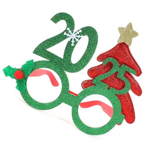 Limtula Weihnachtsbrille 2025 Brille Party Rahmen Neuheit Kostüm Brille Foto Requisiten für Erwachsene Kinder Limtula Weihnachtsbrille 2025 Brille Party Rahmen Neuheit Kostüm Brille Foto Requisiten für Erwachsene Kinder von Limtula