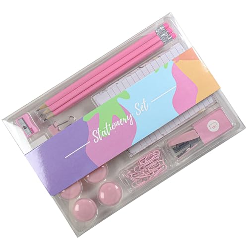 Magnete, Pinnnadeln, multifunktionale Büroklammern, Radiergummi, Büroklammern, Bleistifte, Cartoon-Notizbuch, Binder-Clips für die Schule von Limtula