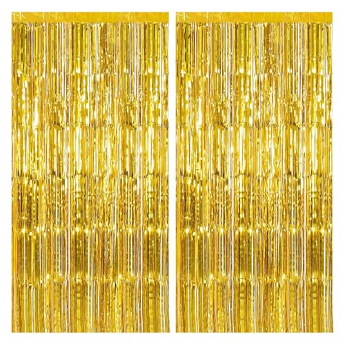Metallischer Lametta-Vorhang für Geburtstag, Hochzeit, Urlaub, Feier, Dekoration, hängende Luftschlangen, Party-Hintergrund Metallischer Lametta-Vorhang für Geburtstag, Hochzeit, Urlaub, Feier, Dekoration, hängende Luftschlangen, Party-Hintergrund von Limtula