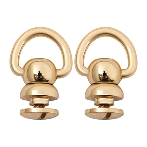 Metallnieten, D-Ringe, Nieten, 360 Grad drehbar, für Ledertaschen, Handtaschen, Gürtel, Geldbörse, Haustierhalsband, 2 Stück Metallnieten, D-Ringe, Nieten, 360 Grad drehbar, für Ledertaschen, Handtaschen, Gürtel, Geldbörse, Haustierhalsband, 2 Stück von Limtula