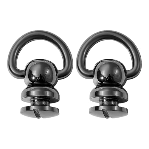 Metallnieten, D-Ringe, Nieten, 360 Grad drehbar, für Ledertaschen, Handtaschen, Gürtel, Geldbörse, Haustierhalsband, 2 Stück Metallnieten, D-Ringe, Nieten, 360 Grad drehbar, für Ledertaschen, Handtaschen, Gürtel, Geldbörse, Haustierhalsband, 2 Stück von Limtula
