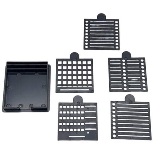 Multifunktions-Notizvorlagen, enthält 5 Linienherstellungsstenclis und tragbare Organizer-Aufbewahrungsbox für Büro, multifunktionaler Notizblock-Organizer Multifunktions-Notizvorlagen, enthält 5 Linienherstellungsstenclis und tragbare Organizer-Aufbewahrungsbox für Büro, multifunktionaler Notizblock-Organizer von Limtula