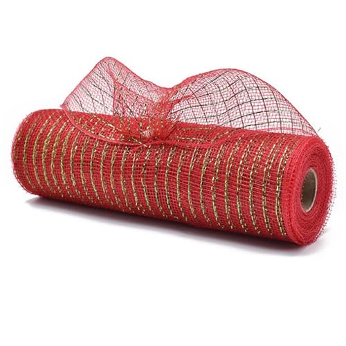Netzband aus Metallfolie, 25,4 cm x 9,4 m, für Weihnachtsbäume, Kranz, Heimdekoration, Verpackung, Kunsthandwerk Netzband aus Metallfolie, 25,4 cm x 9,4 m, für Weihnachtsbäume, Kranz, Heimdekoration, Verpackung, Kunsthandwerk von Limtula