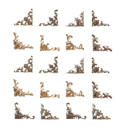 Pack Von 20 Vintage Scrapbooking Sticker Ausgehöhlten Eckaufkleber Für Scrapbooking Journal Planer Foto Album Dekorationsplaner Dekoration von Limtula