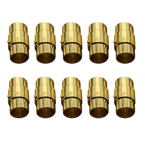 Packung Von 10 Magnetischen Verschlüssen Schmuck Making Teil Kupferkabelendkappen Für Lederseil Halskette Armbandzubehör Packung Von 10 Magnetischen Verschlüssen Schmuck Making Teil Kupferkabelendkappen Für Lederseil Halskette Armbandzubehör von Limtula