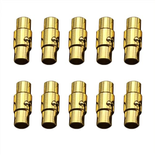 Packung Von 10 Magnetischen Verschlüssen Schmuck Making Teil Kupferkabelendkappen Für Lederseil Halskette Armbandzubehör von Limtula