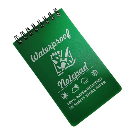 Pocket Notebook Praktische Spiralen Notizblöcke Feld Notizblock Schreiben im Regen Notizblöcke Allwetterpapier Notizbuch von Limtula