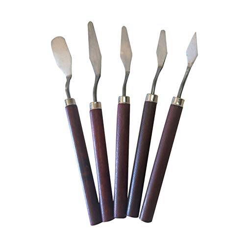 Praktische Malmesser Set Aus 5 Palettenmesser Holzgriff Edelstahl Klinge Mischschaber Für Kunstölmalerei Praktische Malmesser Set Aus 5 Palettenmesser Holzgriff Edelstahl Klinge Mischschaber Für Kunstölmalerei von Limtula
