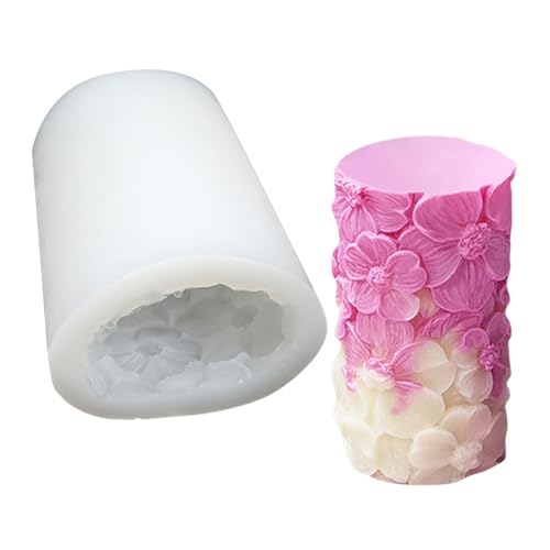 RETUOLWAG Zylinderform Geschnitzte Silikonkerzenform Epoxidharz Für Seife Home Dekoration Putz Silikonzylinderform RETUOLWAG Zylinderform Geschnitzte Silikonkerzenform Epoxidharz Für Seife Home Dekoration Putz Silikonzylinderform von Limtula