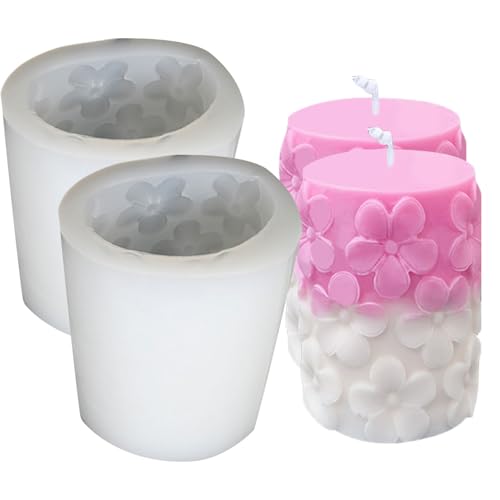 RETUOLWAG Zylinderform Geschnitzte Silikonkerzenform Epoxidharz Für Seife Home Dekoration Putz Silikonzylinderform RETUOLWAG Zylinderform Geschnitzte Silikonkerzenform Epoxidharz Für Seife Home Dekoration Putz Silikonzylinderform von Limtula
