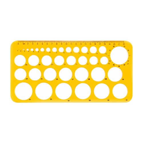 STENCLI STENCILS Multifunktionale geometrische Schablonen Oval Geometrische Vorlagen Messen Lineal Für Bürobedarf von Limtula