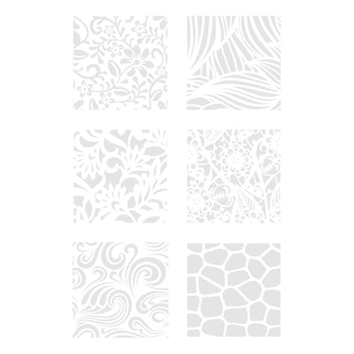 Schmetterlings-Schablonen, ausgehöhlt, Malschablonen, Tagebuch, Zweige, Schablonen für Scrapbooking, Blumen, Scrapbooking, Bastelvorlagen, 6 Stück von Limtula