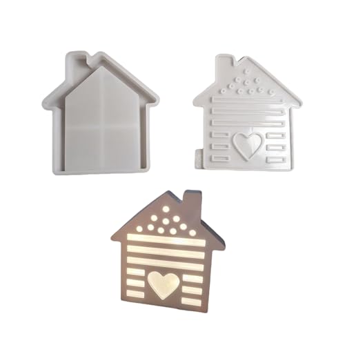Set Von 2 Silikonschmuck Schimmelkammer Hausform 3D Harzformen Haus Decors Formen Basteln Schimmelpilze Silikonstextur Set Von 2 Silikonschmuck Schimmelkammer Hausform 3D Harzformen Haus Decors Formen Basteln Schimmelpilze Silikonstextur von Limtula