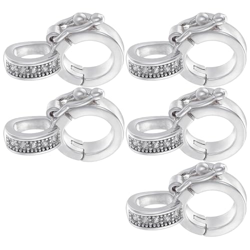 Set Von 5 Verschiedenen Farben Die Messingverschlüsse Robuste Messingverschluss Den Anhängerverbindungen Für Halskette Und Armband von Limtula