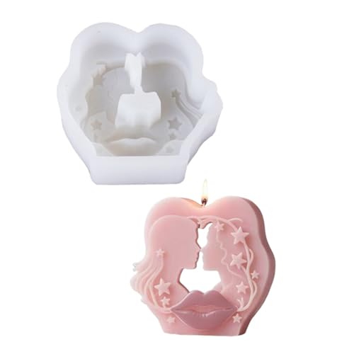 Silikon-Kuss-Porträt-Formen, Lippen-Form, Backformen für Epoxidharz, Gips, Kuchendekoration, Silikon-Paar, Kuss, Porträt, Lippen, Gießen, Backen Silikon-Kuss-Porträt-Formen, Lippen-Form, Backformen für Epoxidharz, Gips, Kuchendekoration, Silikon-Paar, Kuss, Porträt, Lippen, Gießen, Backen von Limtula