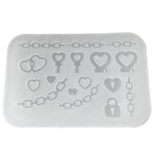 Silikonform in Schleifenform für Bastelarbeiten, Kristallharz, Schlüsselanhänger, Anhänger, Liebe, Herz, Ornament, Schmuck, Epoxidharz, Basteln von Limtula