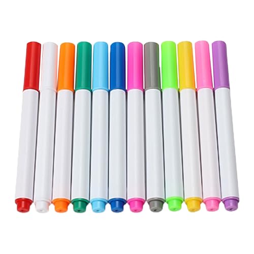 Stoffmarker, wasserlöslich, wasserlöslich, abwischbar, Nähen, Stoffmarker, verschwindender Markierstift, 12 Farben Stoffmarker, wasserlöslich, wasserlöslich, abwischbar, Nähen, Stoffmarker, verschwindender Markierstift, 12 Farben von Limtula