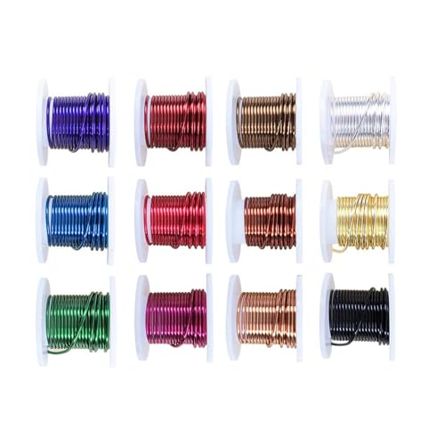 Stylish Sturdy Messing Wire In Verschiedenen Farben 12 Gauge Tragbare Zubehör Für Gartengebrauch Und Schmuck 12 Pack von Limtula
