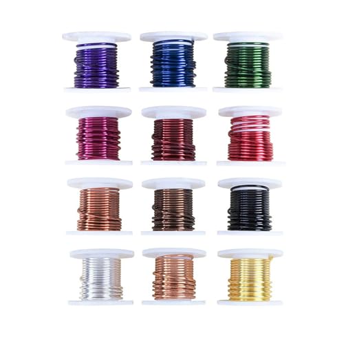 Stylish Sturdy Messing Wire In Verschiedenen Farben 12 Gauge Tragbare Zubehör Für Gartengebrauch Und Schmuck 12 Pack von Limtula