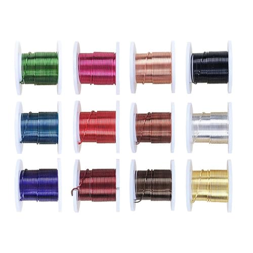 Stylish Sturdy Messing Wire In Verschiedenen Farben 12 Gauge Tragbare Zubehör Für Gartengebrauch Und Schmuck 12 Pack von Limtula