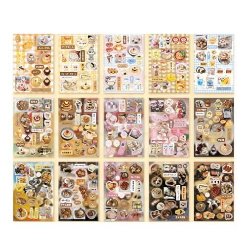 Szenen Sticker Cartoon Scenery Sticker Miniature Dessert Minimart Szenen für Scrapbooking Journal Planer Sheets Szenen Sticker Cartoon Scenery Sticker Miniature Dessert Minimart Szenen für Scrapbooking Journal Planer Sheets von Limtula