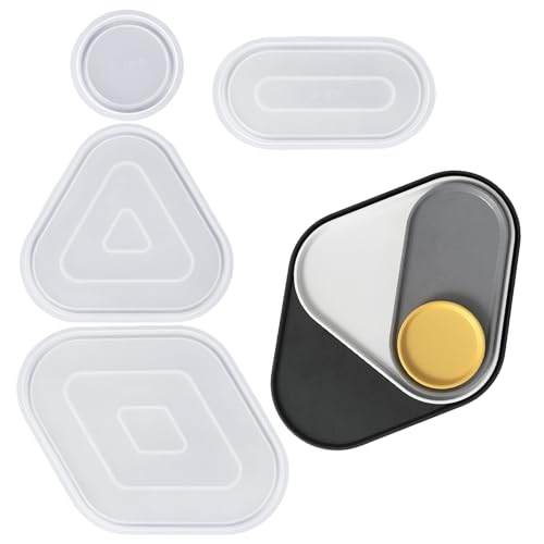 Vielseitige geometrische Form aus robustem Silikon für tragbare Epoxidharzkisten zur Herstellung einzigartiger Tabletts und Kunstplatten Vielseitige geometrische Form aus robustem Silikon für tragbare Epoxidharzkisten zur Herstellung einzigartiger Tabletts und Kunstplatten von Limtula