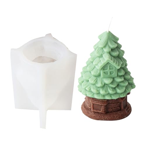 Weihnachtsbaumkerzenformen Halloween Silikonformen Duft Kerzenharz Gussformen Für Eigenheimdekorationen Diys Handwerk von Limtula