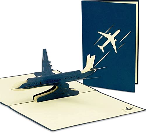 LINPOPUP®, LIN17181, Pop Up Karte Urlaub, Grußkarte Flugzeug, 3D Karten Klappkarten, POP UP Grußkarten, Geburtstagskarten, N147 LINPOPUP®, LIN17181, Pop Up Karte Urlaub, Grußkarte Flugzeug, 3D Karten Klappkarten, POP UP Grußkarten, Geburtstagskarten, N147 von LINPOPUP