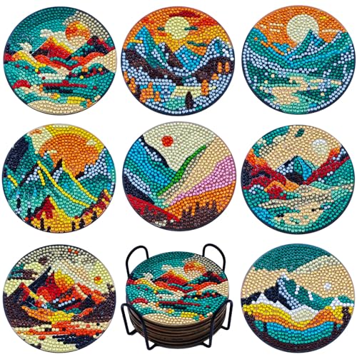 LinJunnz 8 Stück Diamond Painting Untersetzer, Diamant Malerei Untersetzer mit Halter, Untersetzer Gläser, mit Diamanten und Montagewerkzeuge fur Tassen,Vasen, Kerzen Dekoratio LinJunnz 8 Stück Diamond Painting Untersetzer, Diamant Malerei Untersetzer mit Halter, Untersetzer Gläser, mit Diamanten und Montagewerkzeuge fur Tassen,Vasen, Kerzen Dekoratio von LinJunnz